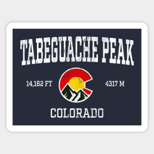 Tabeguache Peak Colorado 14ers Vintage Athletic Mountains Magnet